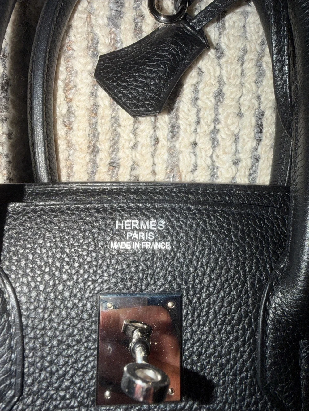 Hermes Black Togo Birkin 35 with palladium hardware